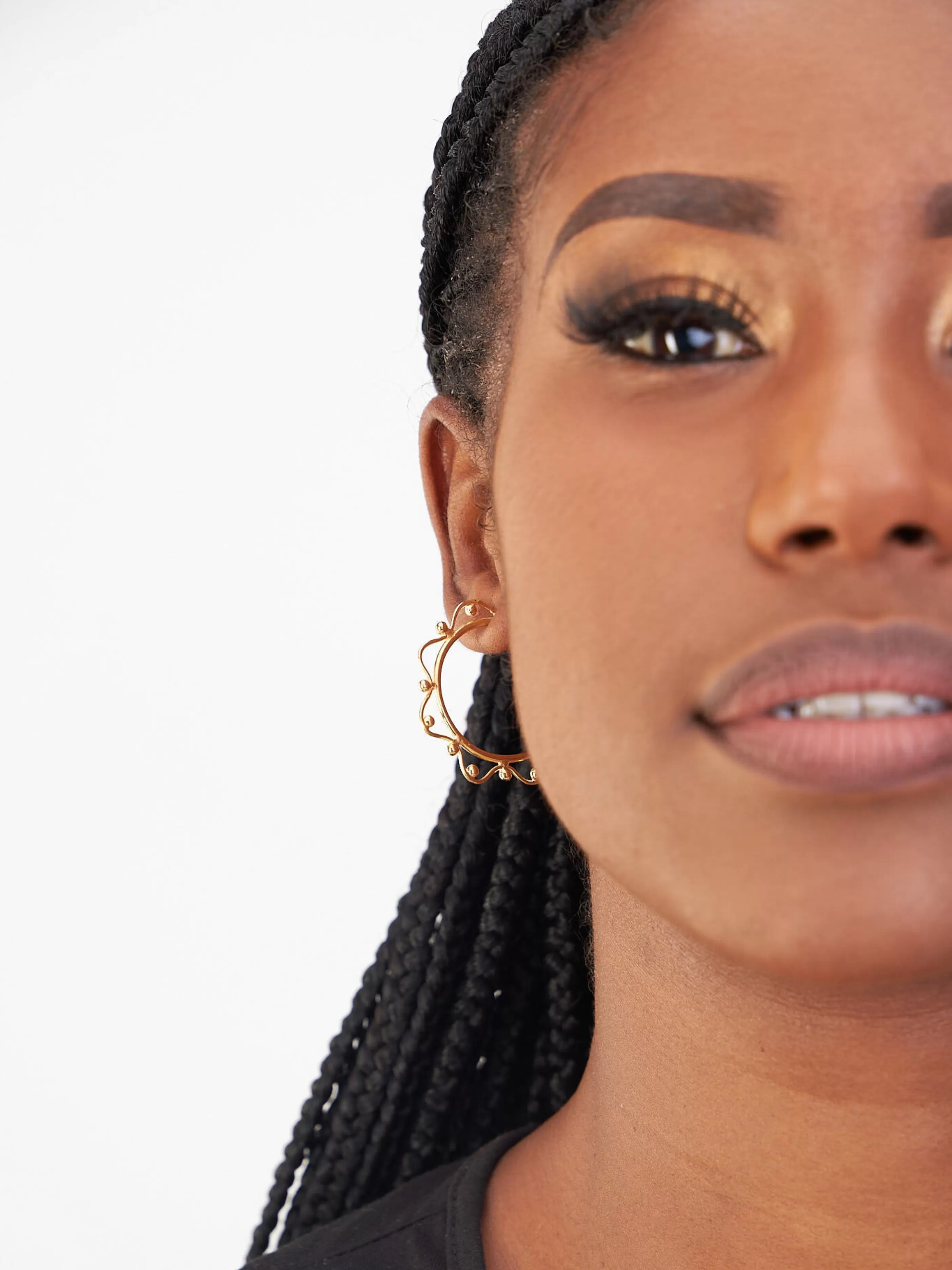 Imba Midi Hoop Earrings