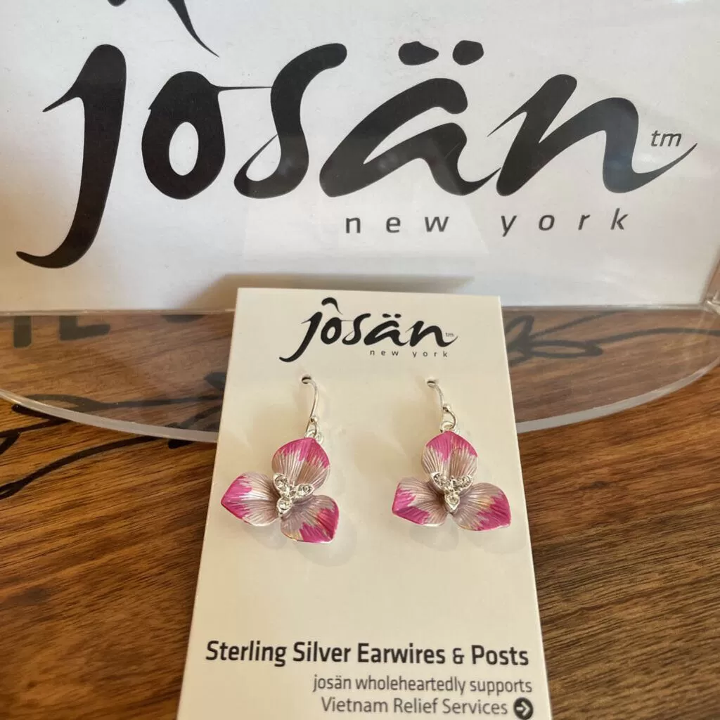 Josan SSW Flower w/ Crystals Earrings