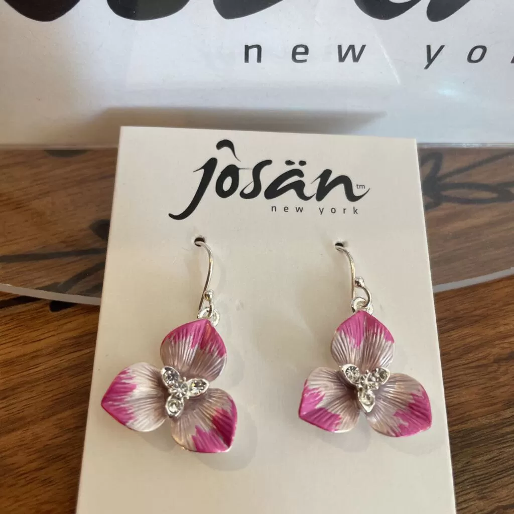 Josan SSW Flower w/ Crystals Earrings