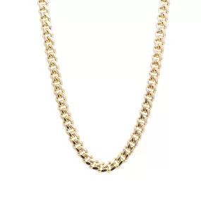 Ladies 10K Yellow Gold Cuban Chain Necklace