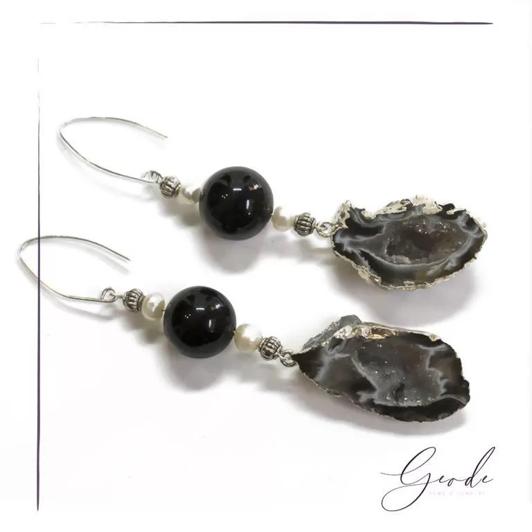 Leos Earrings - Geode Gems