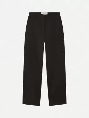 Les Coyotes Straight leg tailored trousers noir