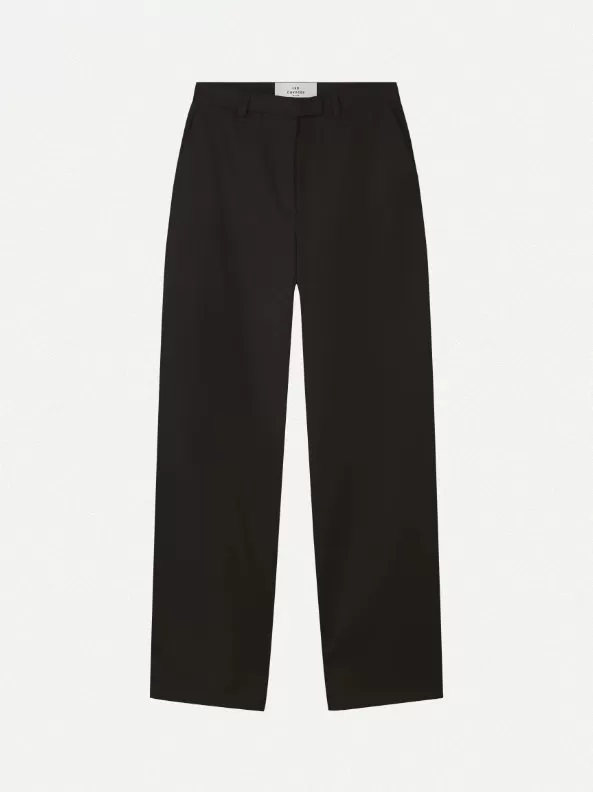 Les Coyotes Straight leg tailored trousers noir