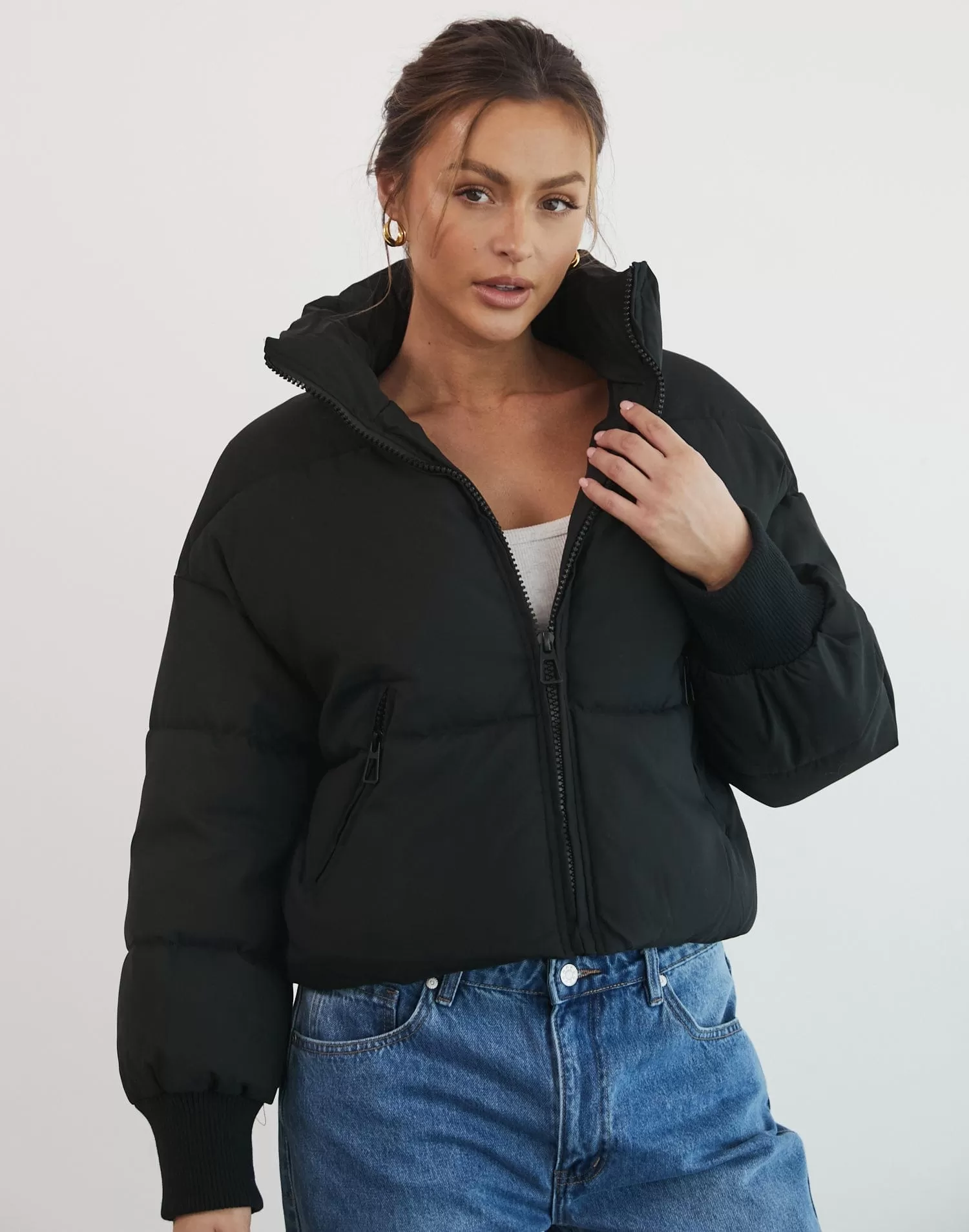 Louisiana Puffer Jacket (Black)