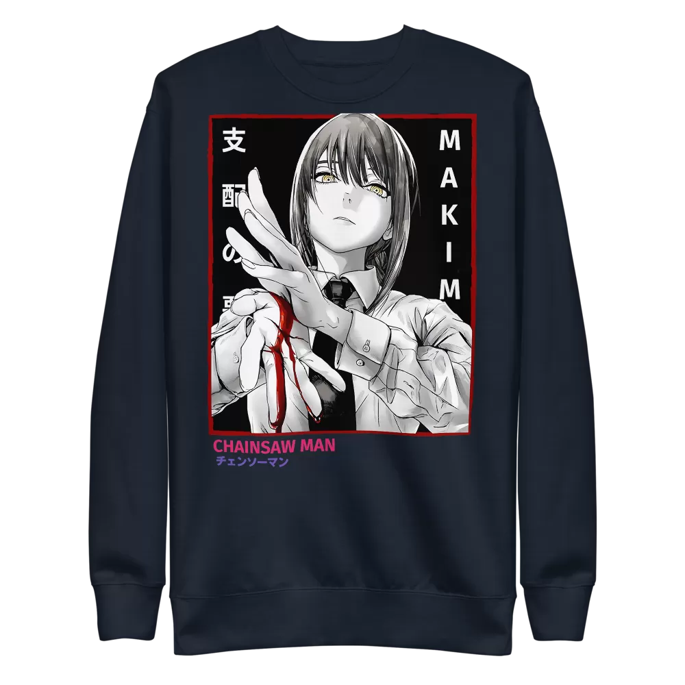 Makima Crewneck Sweatshirt Chainsaw Man