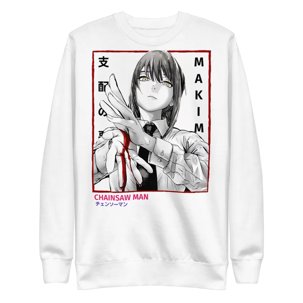 Makima Crewneck Sweatshirt Chainsaw Man