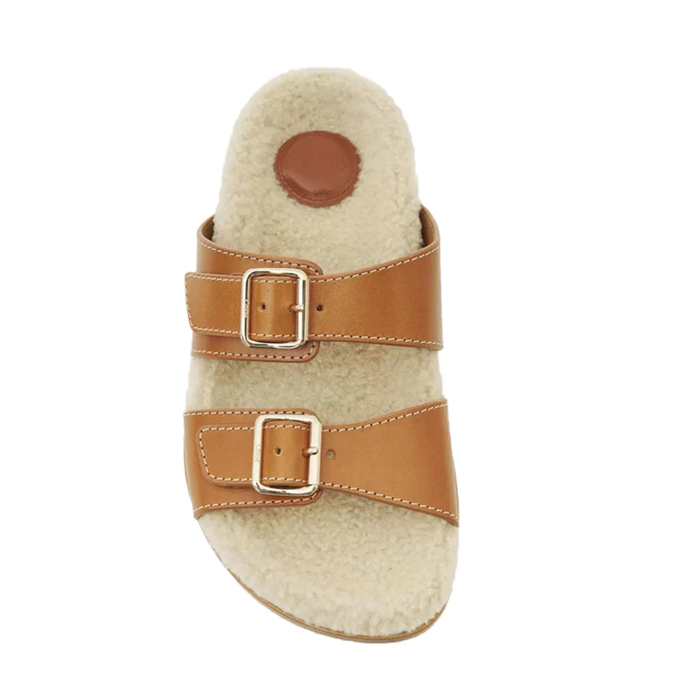 Marah Sherling Slide, Tan