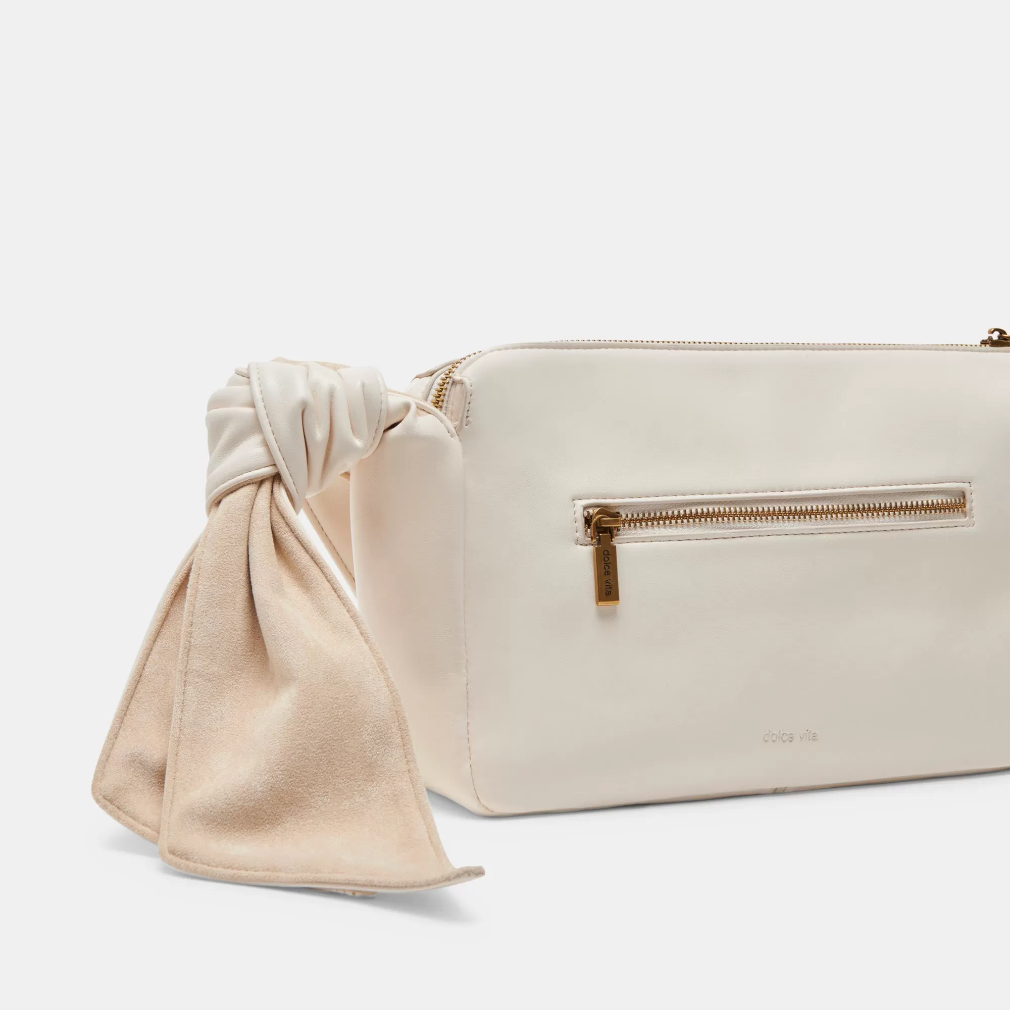 MAUDE SHOULDER BAG WHITE FAUX LEATHER