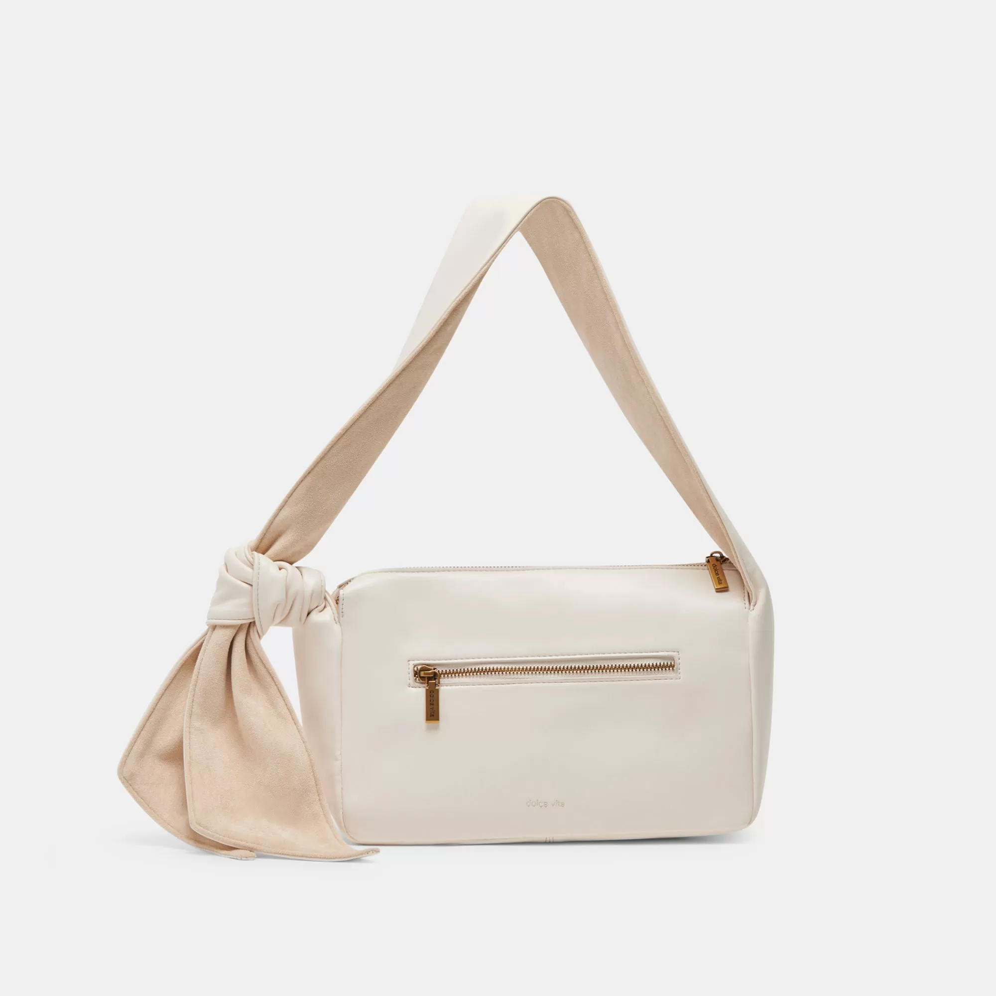 MAUDE SHOULDER BAG WHITE FAUX LEATHER