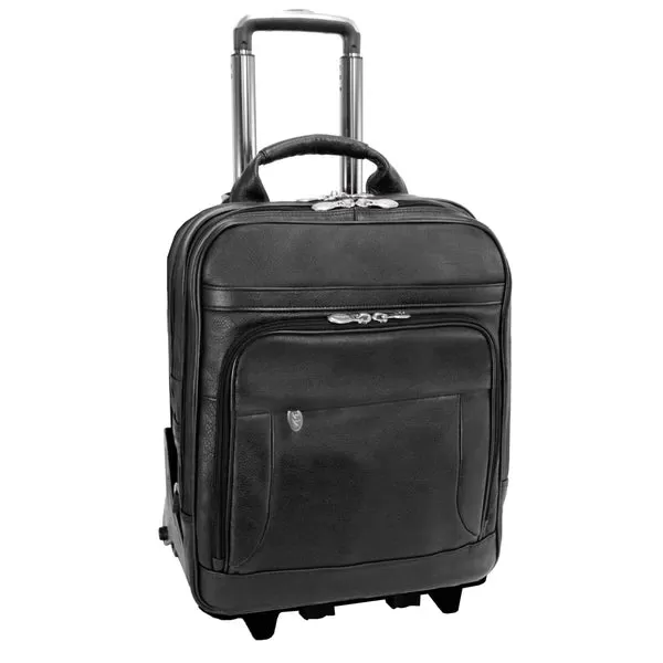 McKlein I Series WICKER PARK | 17” Leather Detachable-Wheeled 3-Way Laptop Case 47195