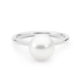 Modern Pearl Ring