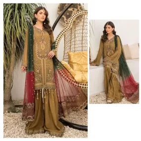 Mustard Heavy Party Pakistani Suit