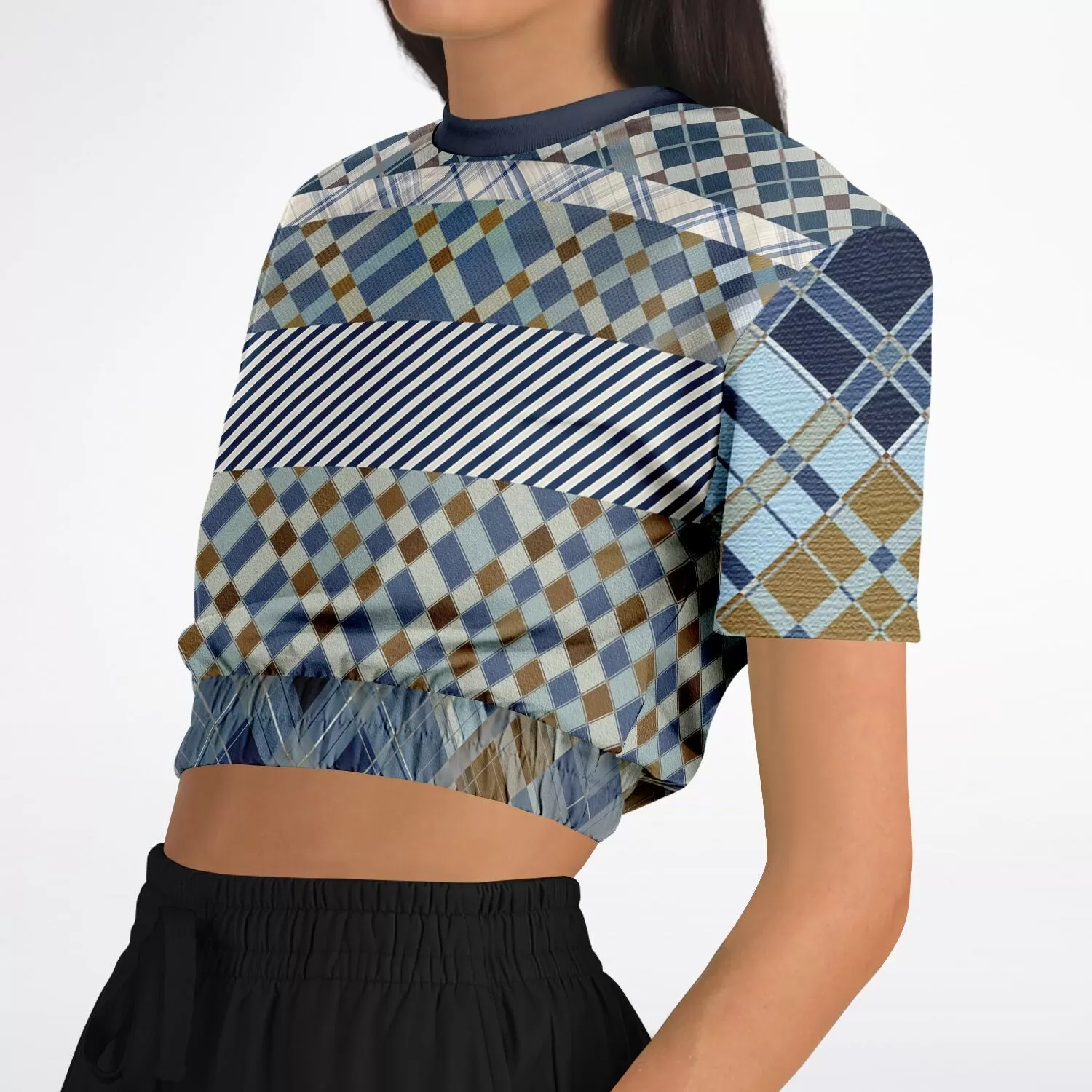 Nassau Short Sleeve Cropped Eco-Poly Sweater