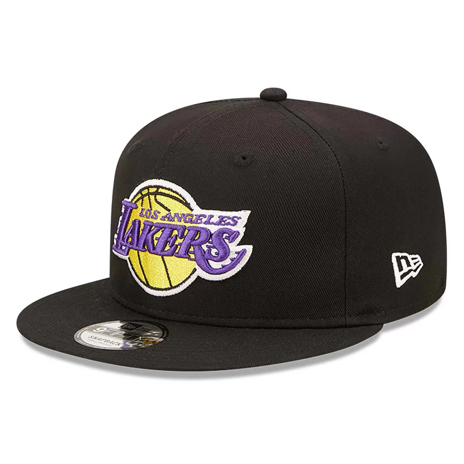 NEW ERA LA Lakers Team Side Patch Black 9FIFTY Snapback Cap