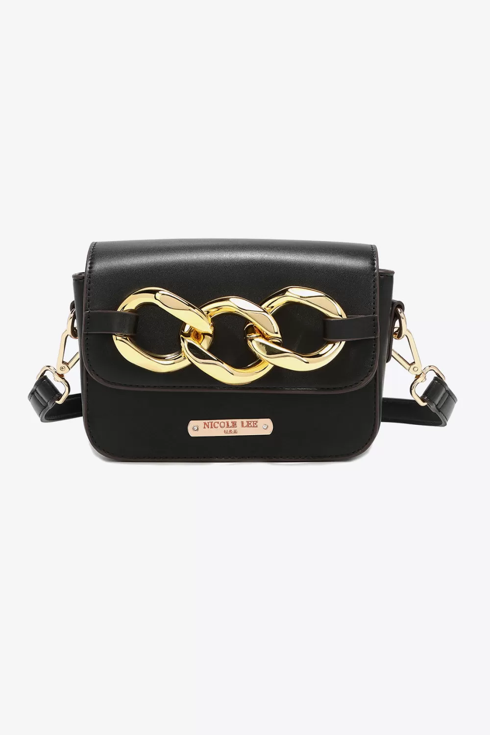 Nicole Lee USA Lexi Chain Detail Crossbody Bag