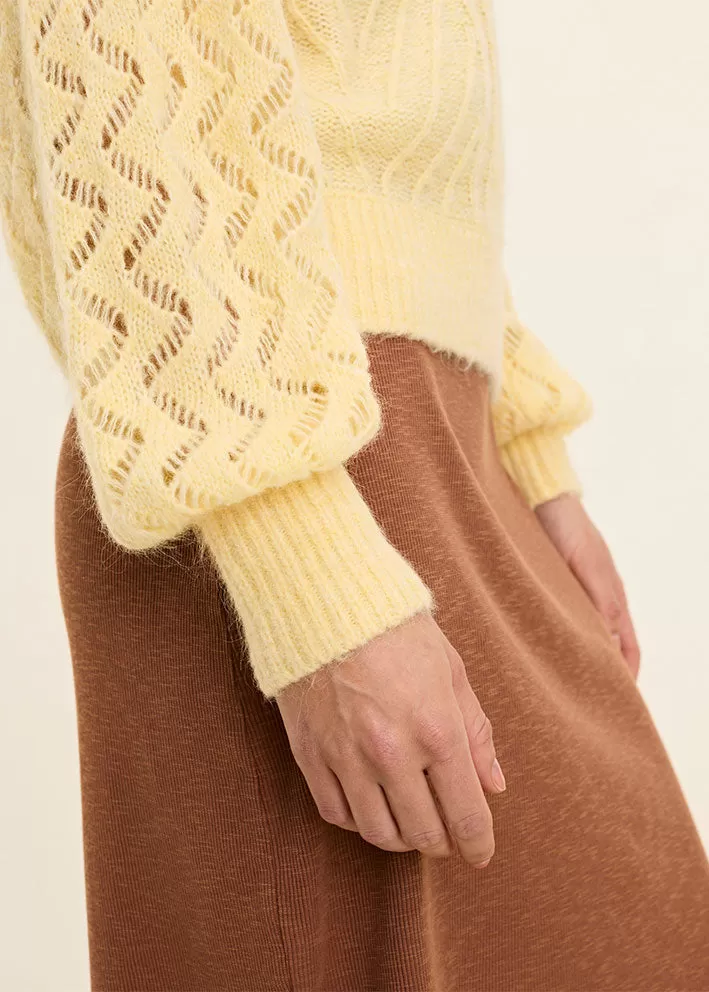 Odd Molly Forever Yours Sweater - Yellow Powder