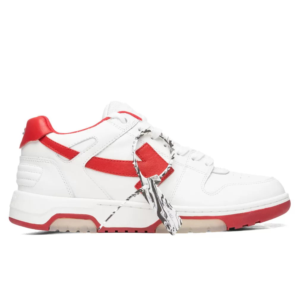 Out of Office Calf Leather - White/Red