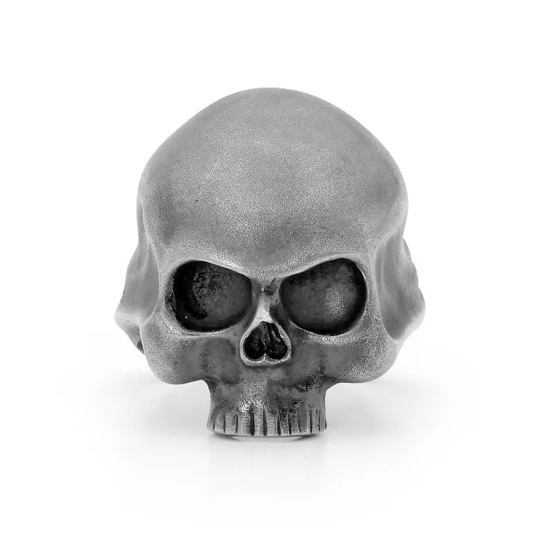 Oxsidised Skull Ring