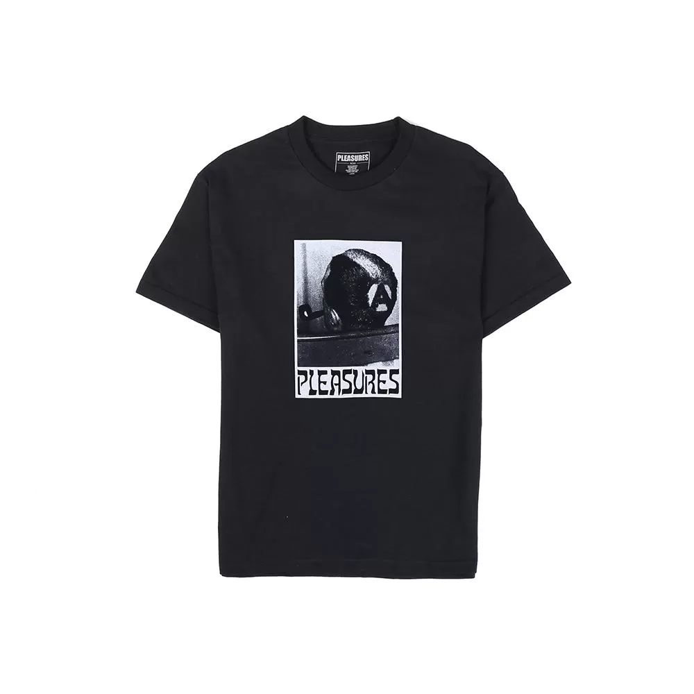 PLEASURES HAIRCUT T-SHIRT -BLACK