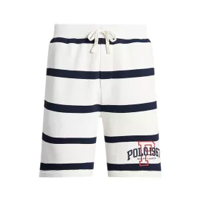 Polo Ralph Lauren 8.5-Inch Logo Striped Fleece Short