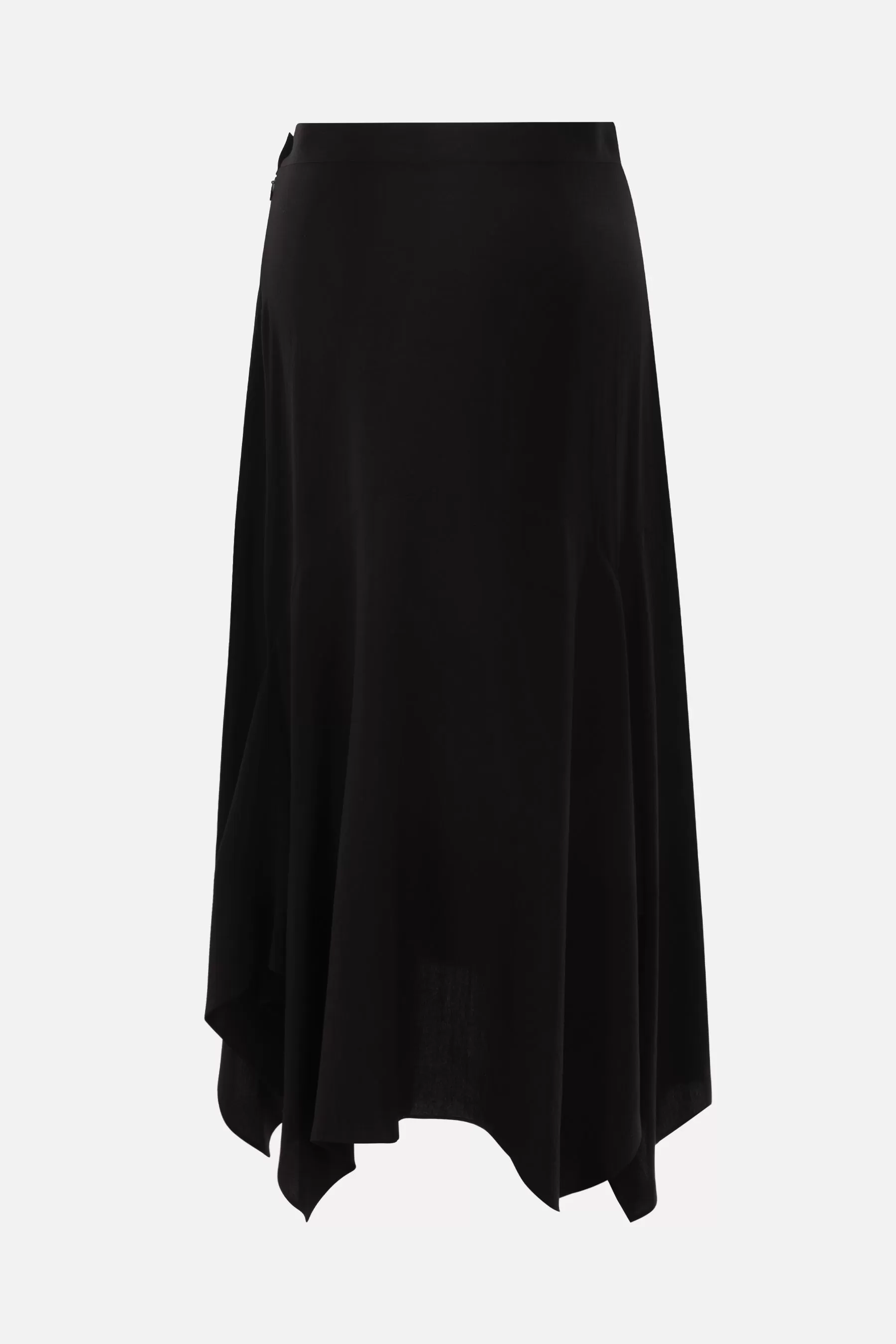 rayon midi skirt