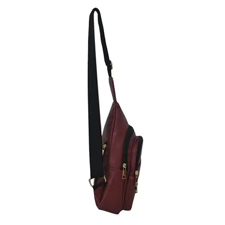 Red NGIL Faux Leather Sling Bag