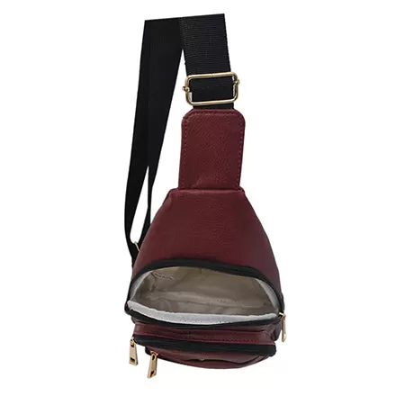 Red NGIL Faux Leather Sling Bag