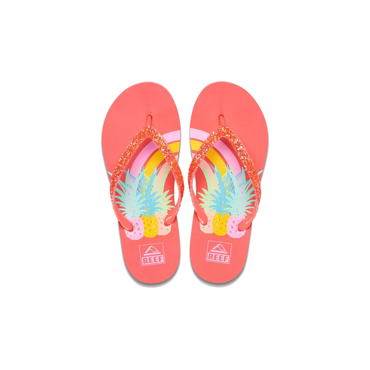 Reef Kids Stargazer Prints Pineapple Rainbows   