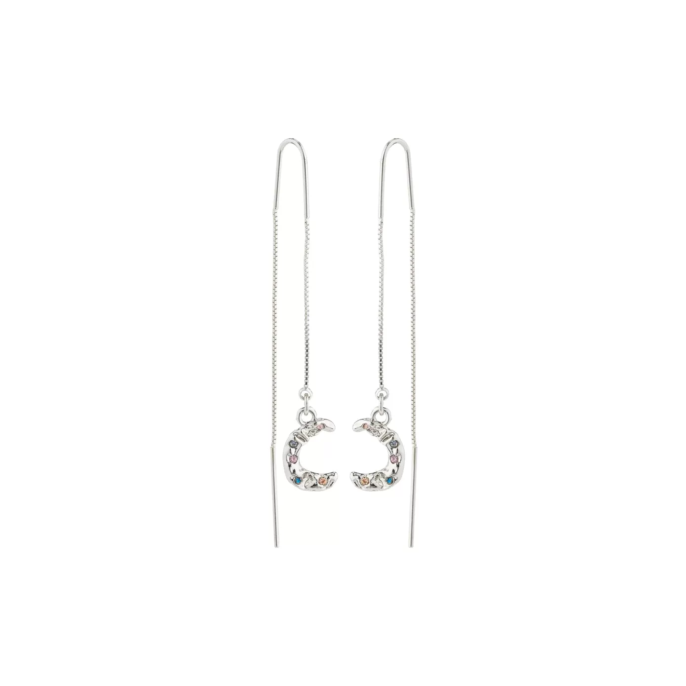 Remy Silver Plated Pull Through Earrings