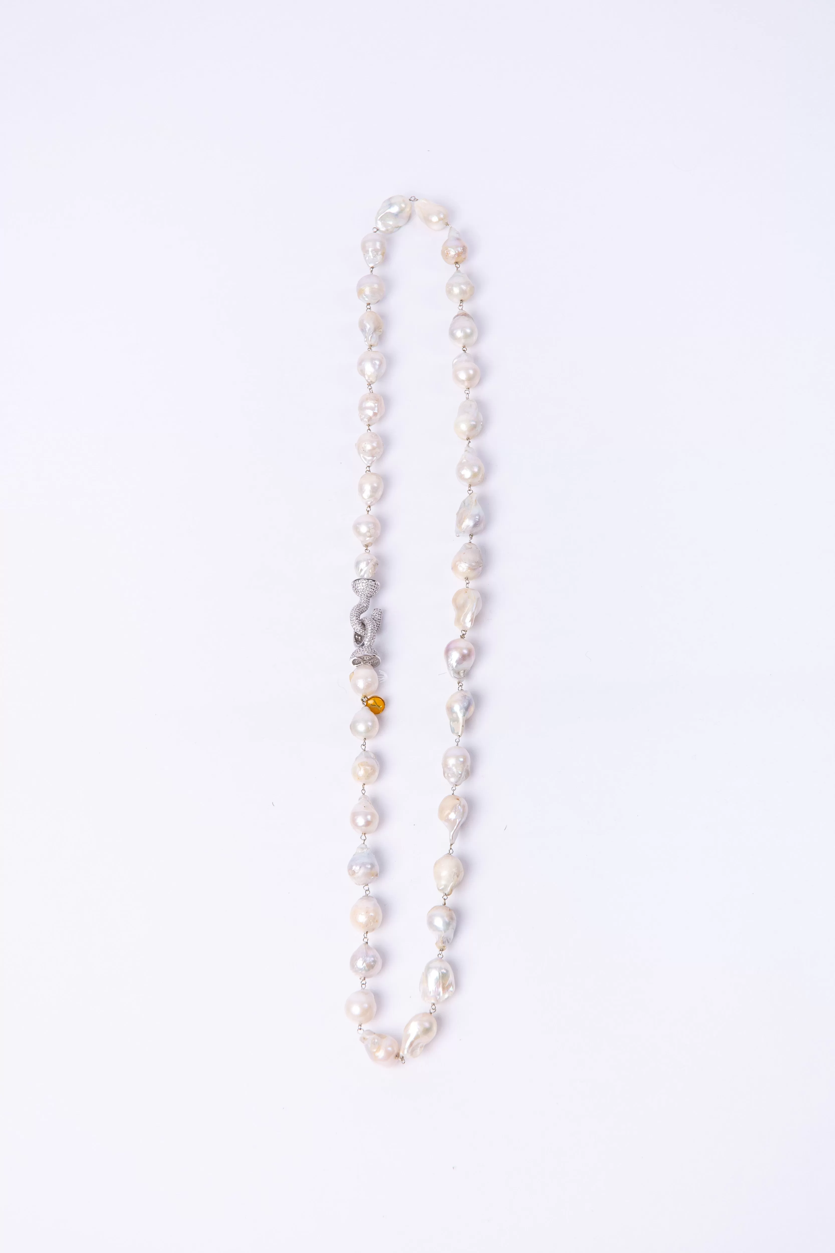 Rhea Baroque Pearl Necklace (Long)