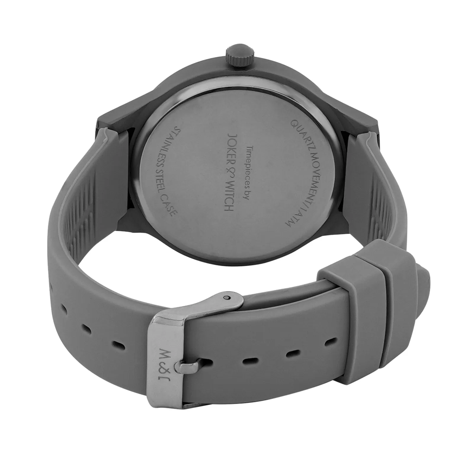 Riviera Grey Silicone Strap Watch