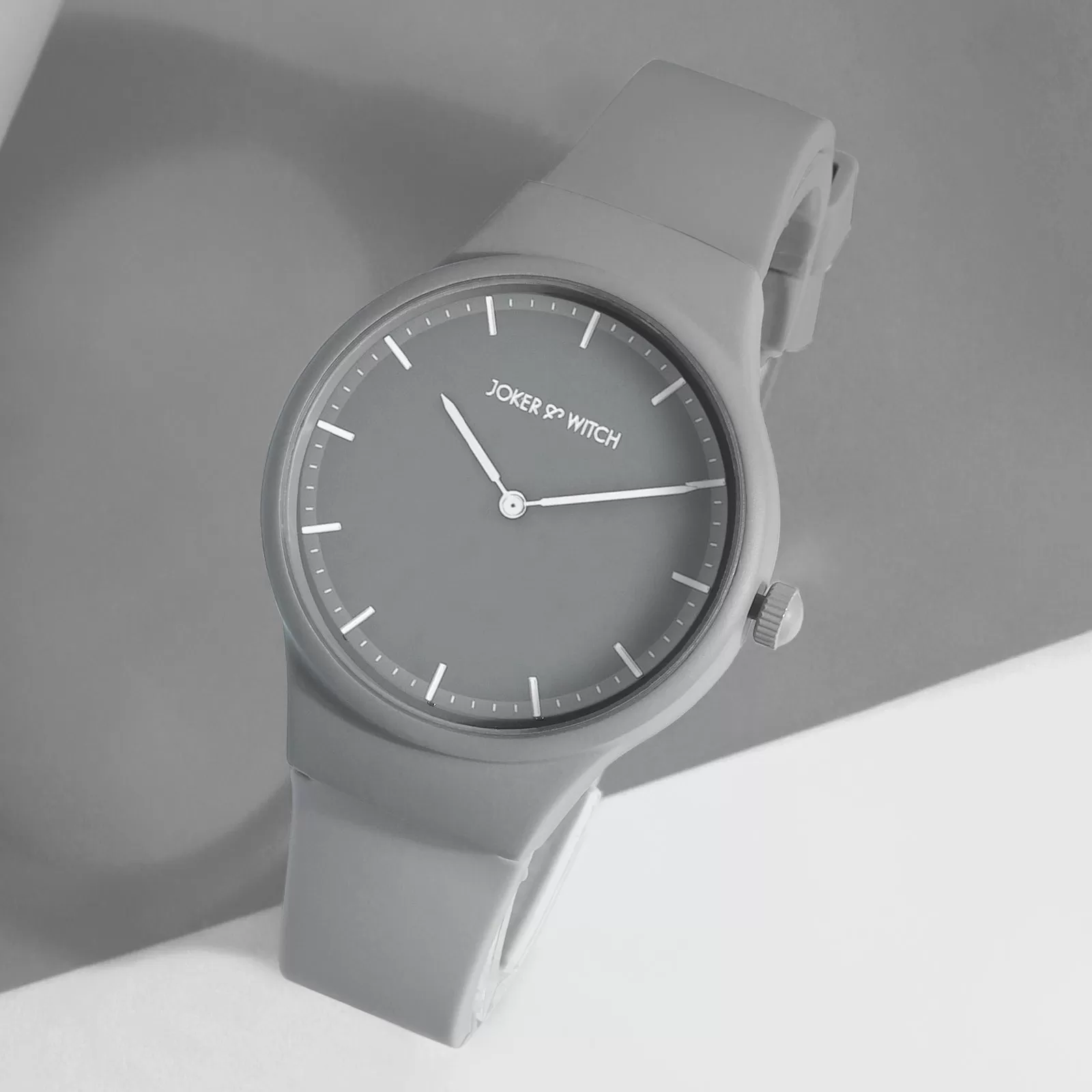 Riviera Grey Silicone Strap Watch