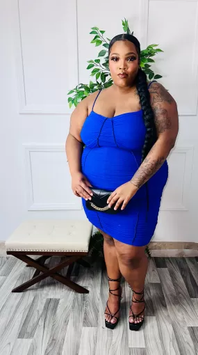 Royal Blue   Size Bodycon Dress