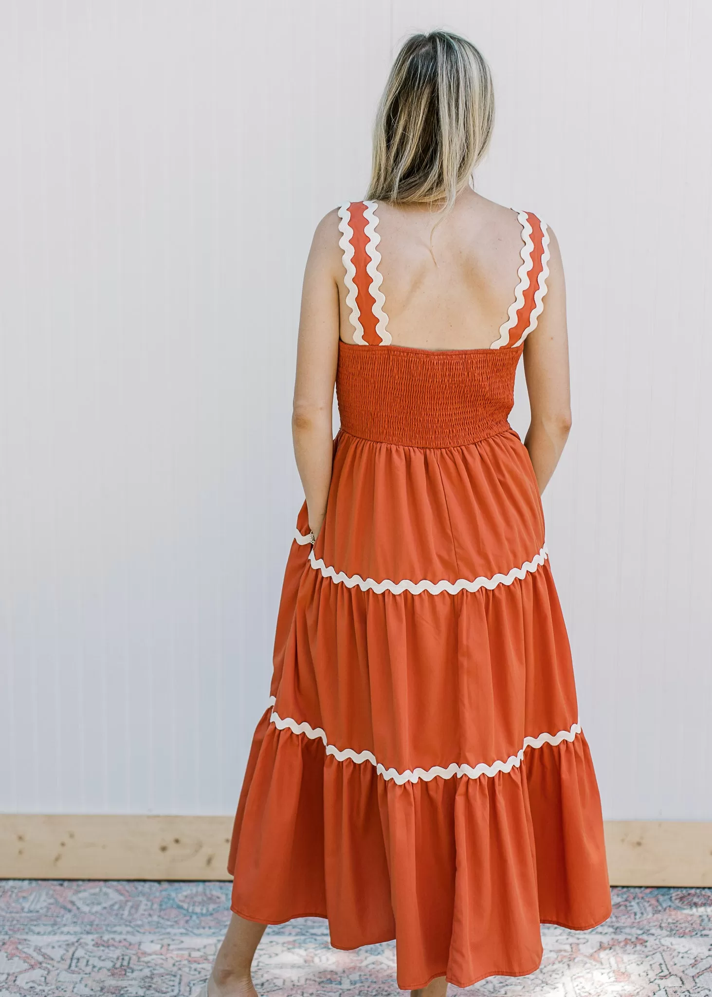 Rust and Ric Rac Dress