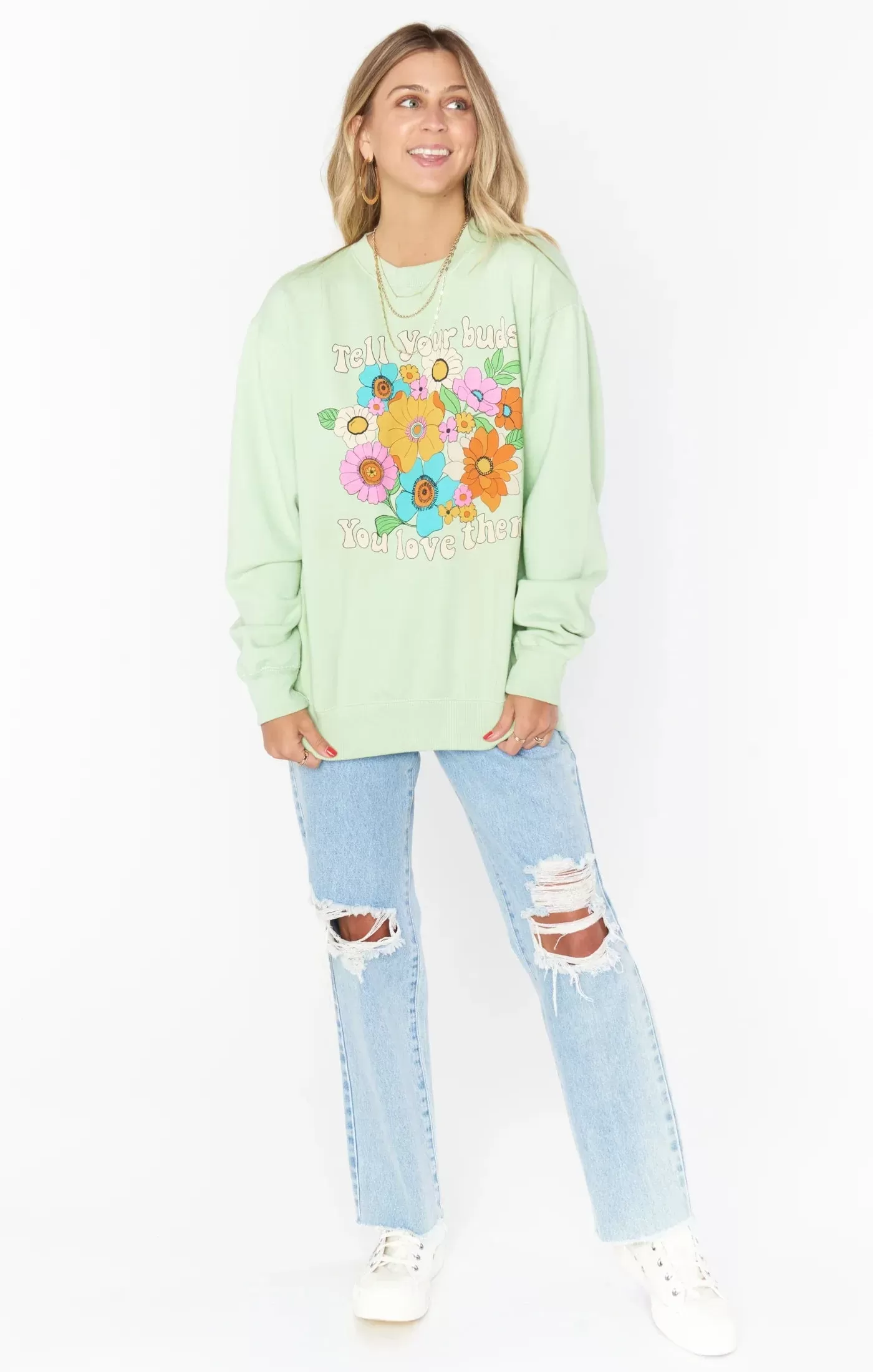 Show Me Your Mumu Stanley Sweatshirt Flower Market Graphic