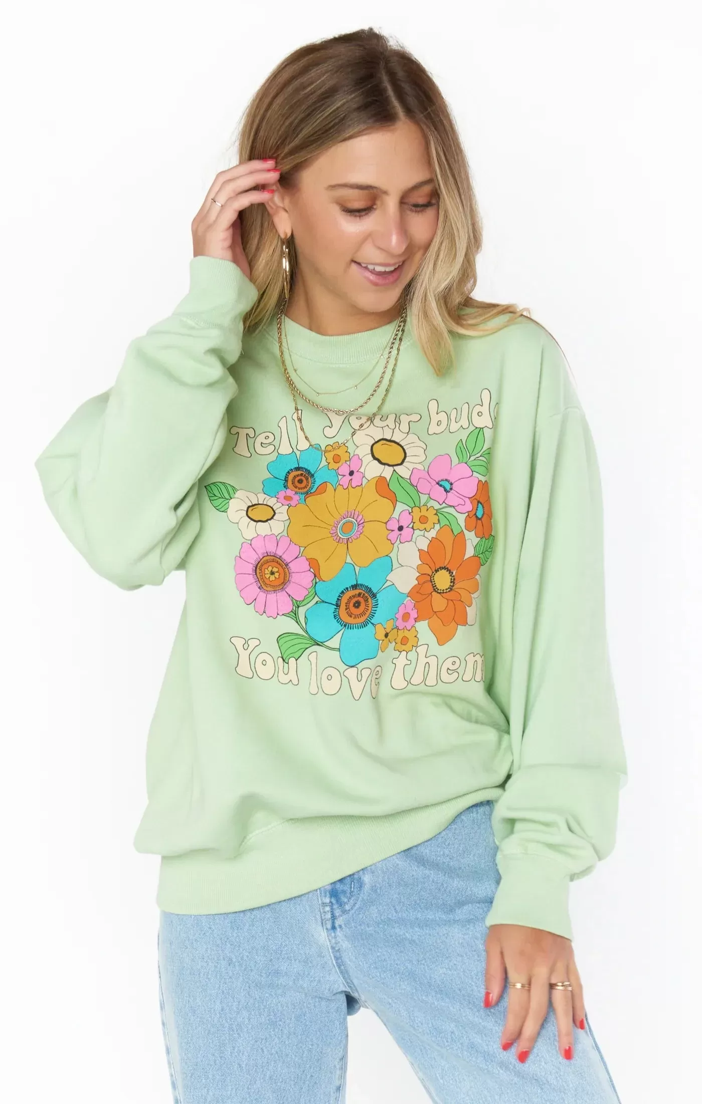 Show Me Your Mumu Stanley Sweatshirt Flower Market Graphic