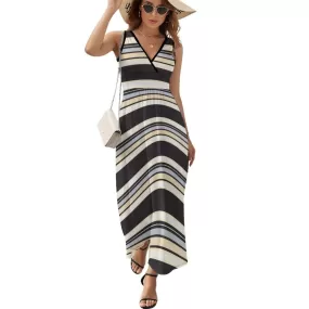 Sleeveless Long Dress (NZ028) Sleeveless dress