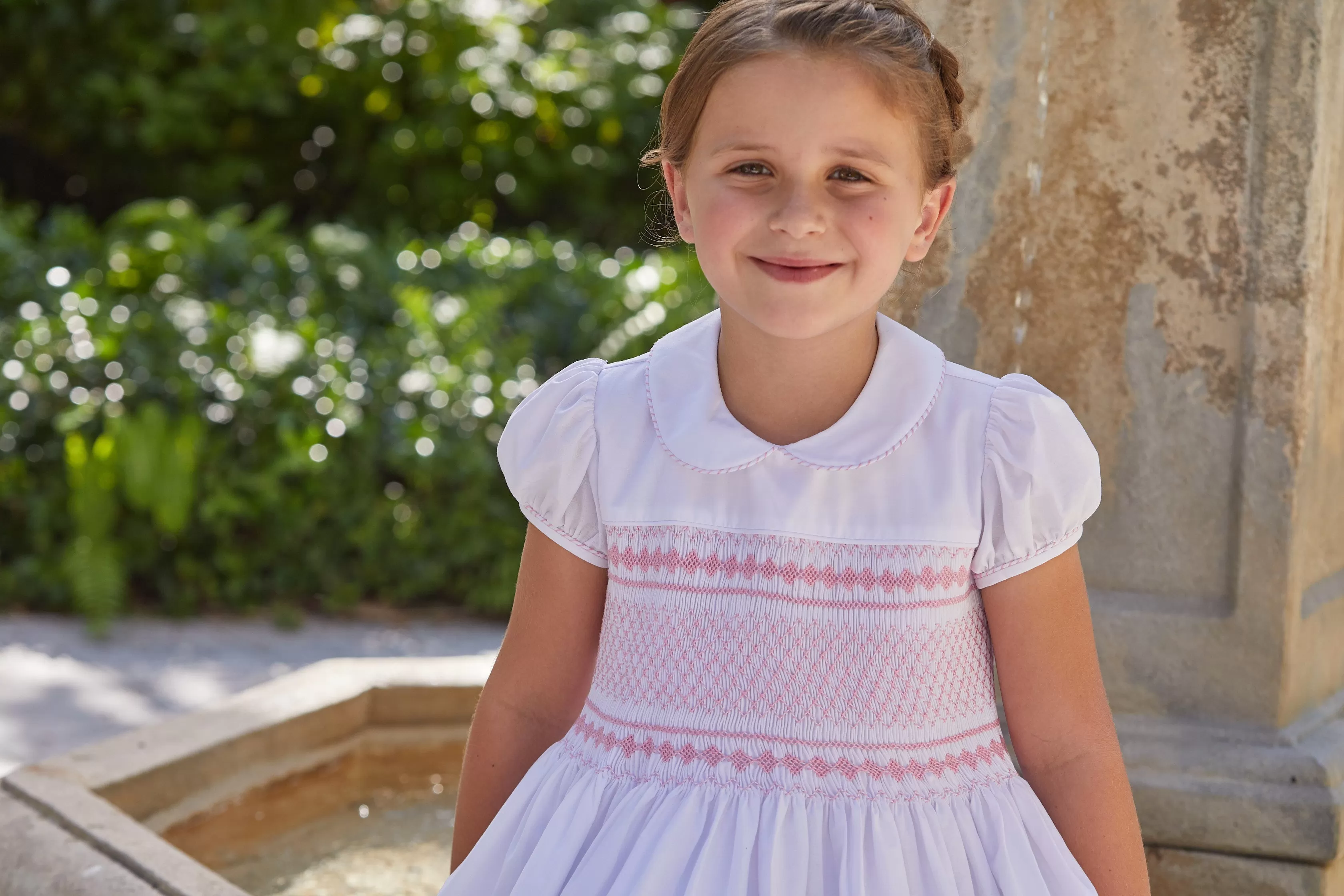 Smocked Emery Dress - Light Pink