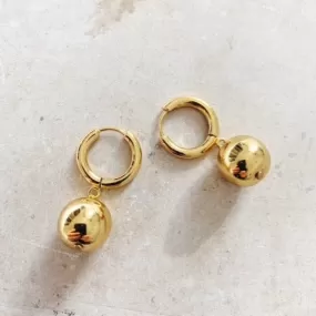 Solid 22K Gold Ball Rochelle Earrings