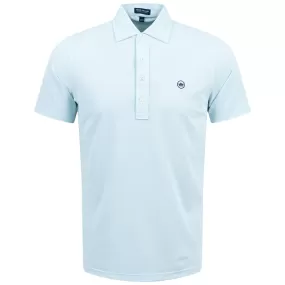 Soul Tailored Fit Performance Mesh Polo Iced Aqua Blue - SS24