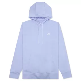 Sportswear Club Fleece Pullover Hoodie - Light Marine/White