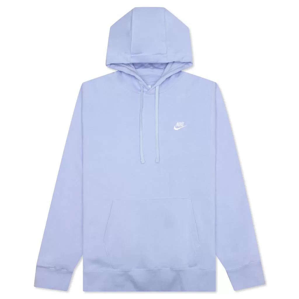 Sportswear Club Fleece Pullover Hoodie - Light Marine/White