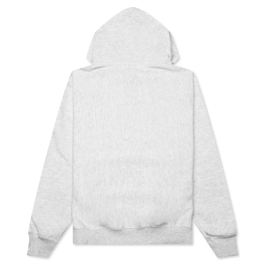 Stock Logo App. Hood - Ash Heather/White