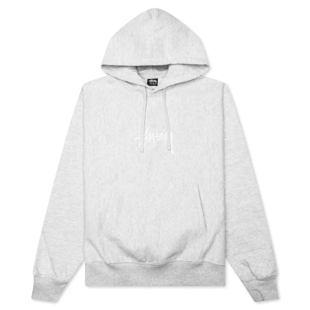 Stock Logo App. Hood - Ash Heather/White