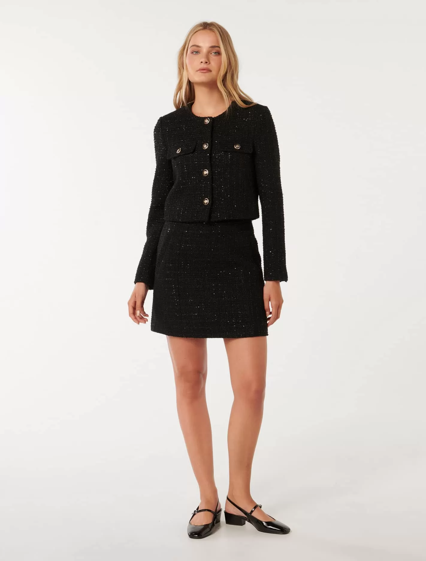 Tonia Boucle Mini Skirt