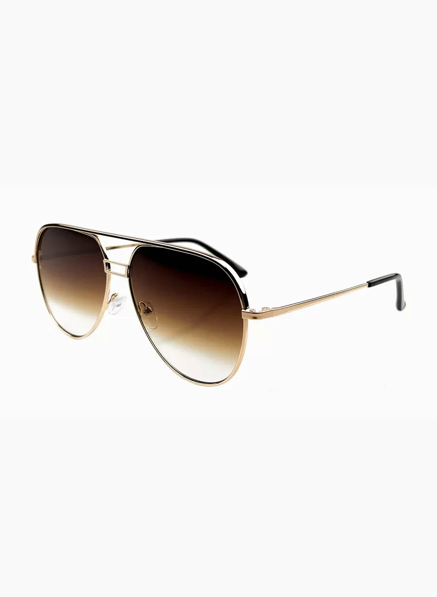 Transit Small Sunglasses, Gold | Otra