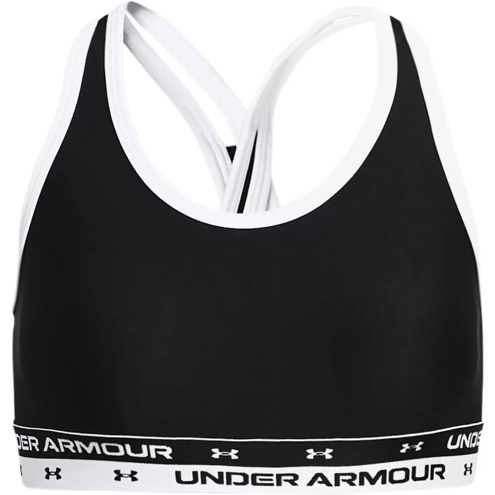 Under Armour girls' Crossback Solid sports bra