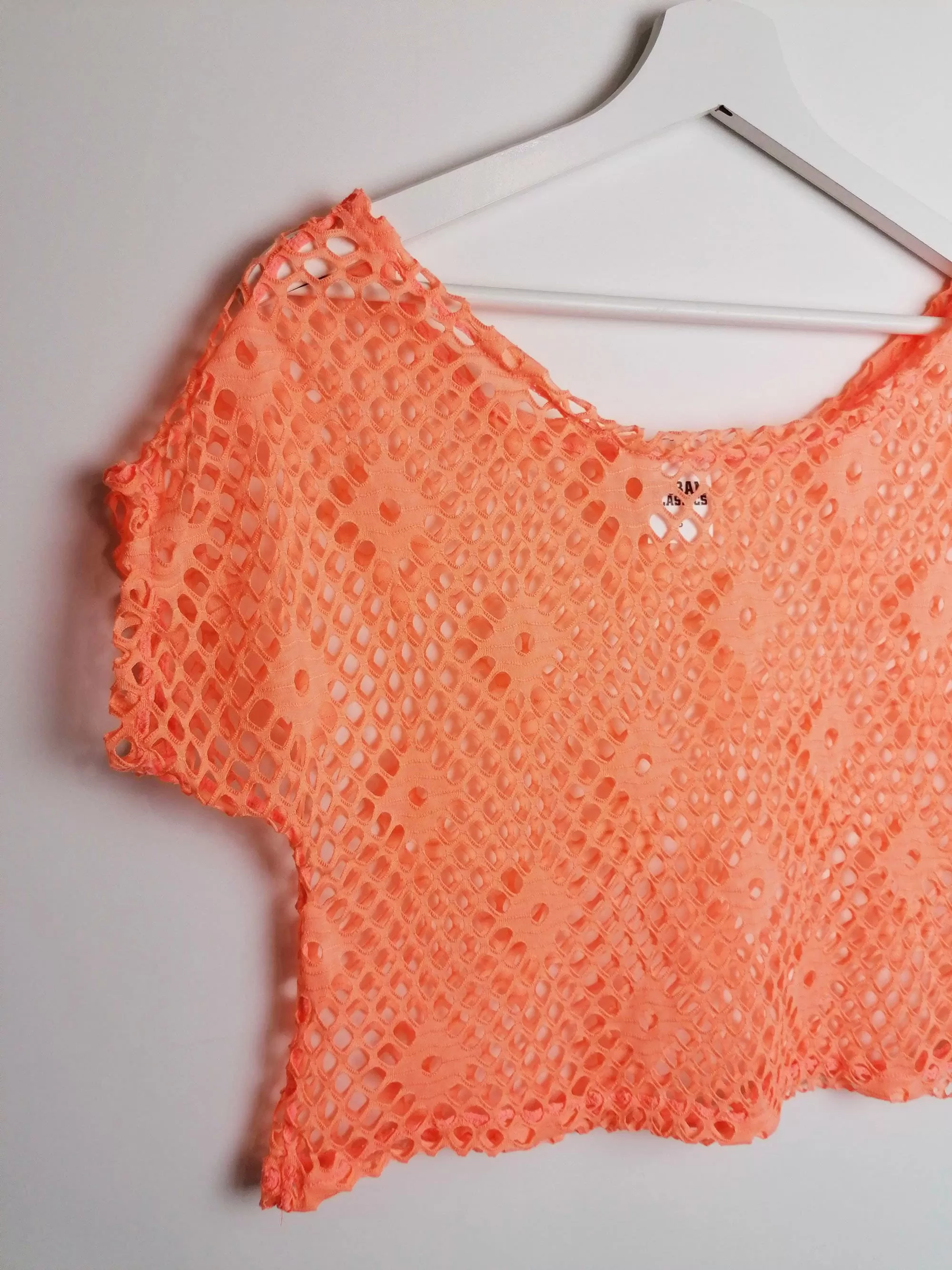 URBAN CLASSICS  Boxy Crop Top Orange - size S