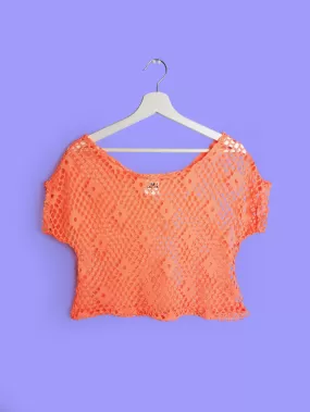 URBAN CLASSICS  Boxy Crop Top Orange - size S