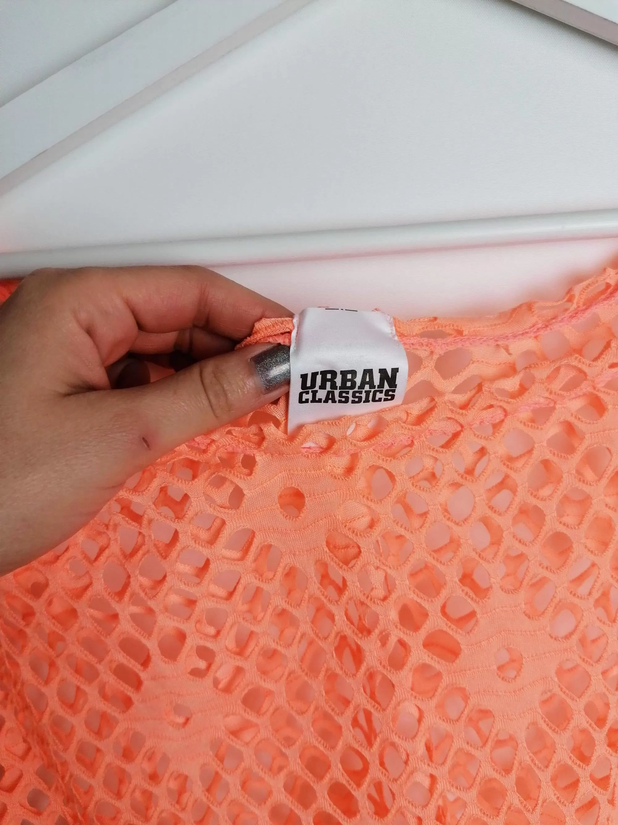 URBAN CLASSICS  Boxy Crop Top Orange - size S